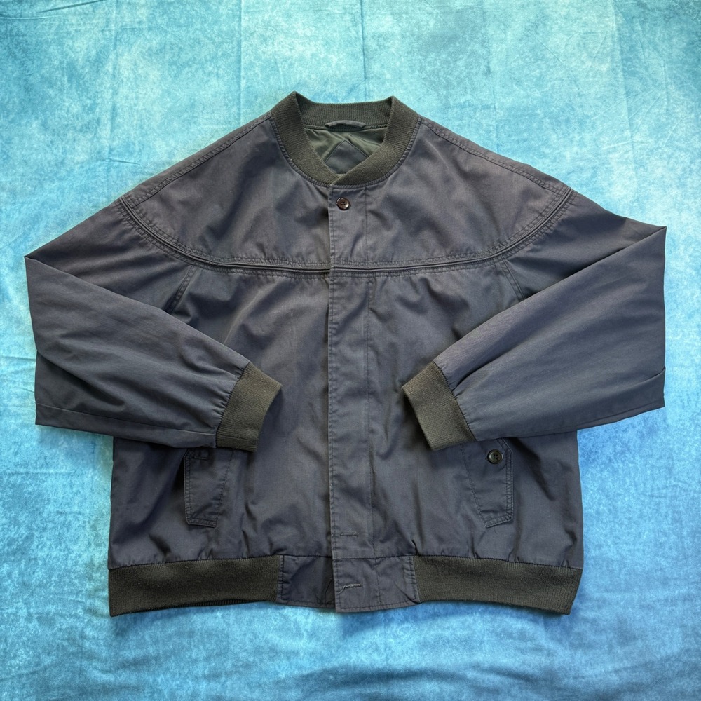 Vintage‎ Wentworth Navy Bomber Jacket Made in Russia Men's Large L